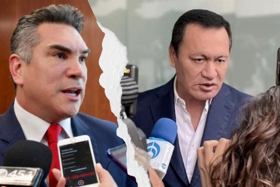 Luego que plenaria de senadores del PRI fue suspendida por su presencia, Alito Moreno pidió a Osorio Chong enfrentar a Morena, no a priistas.