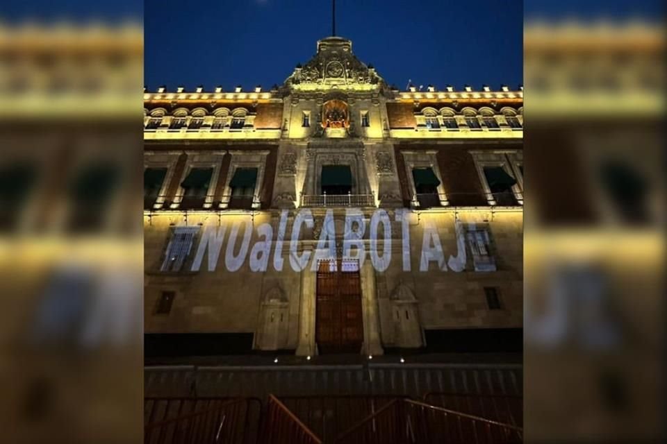 Integrantes de ASPA protestaron en Palacio Nacional.