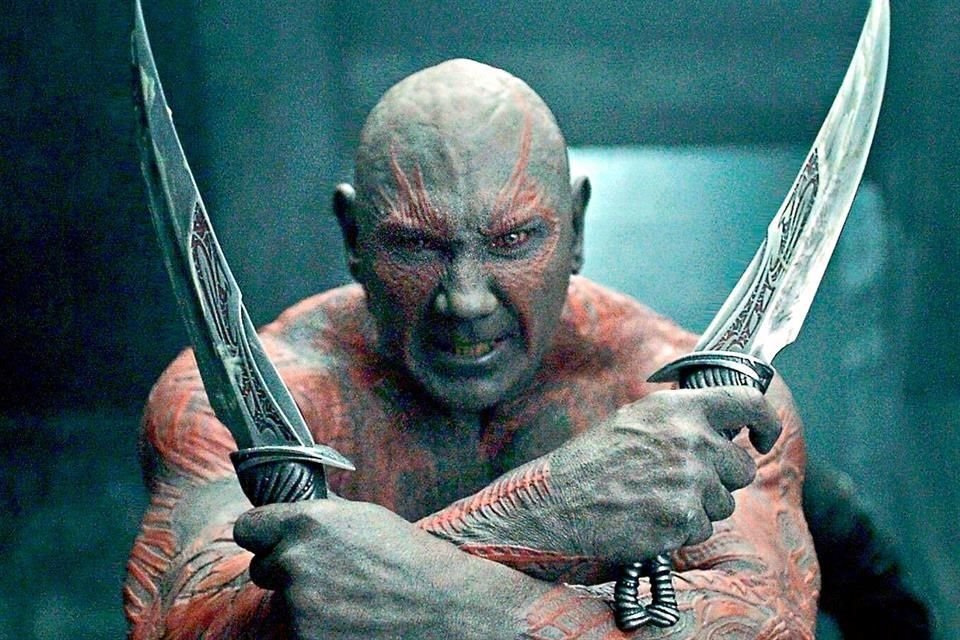 En la saga de 'Guardianes de la Galaxia', de Marvel, Bautista interpreta al alienígena Drax.