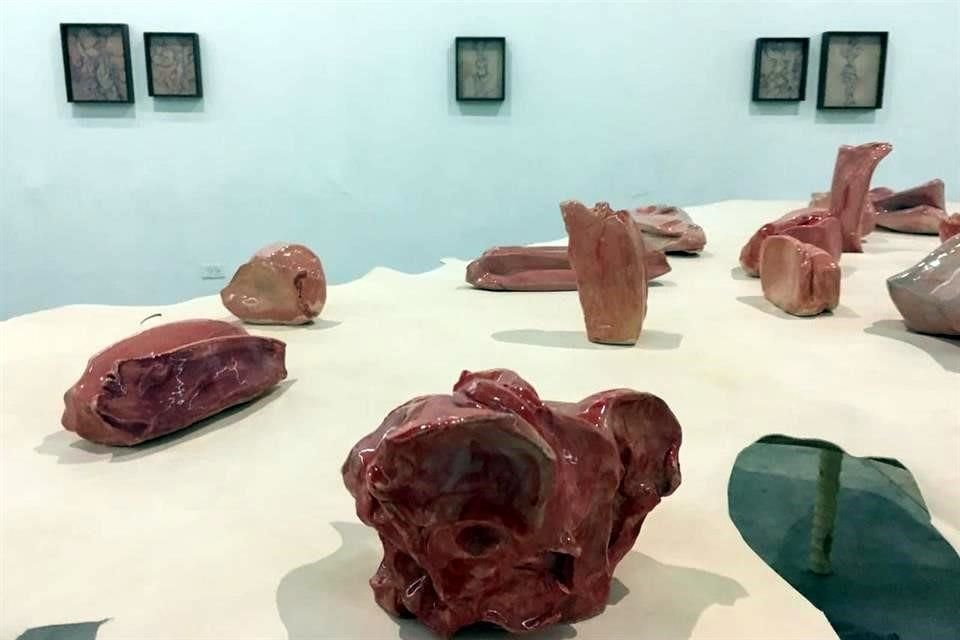 Piezas de la exposición.