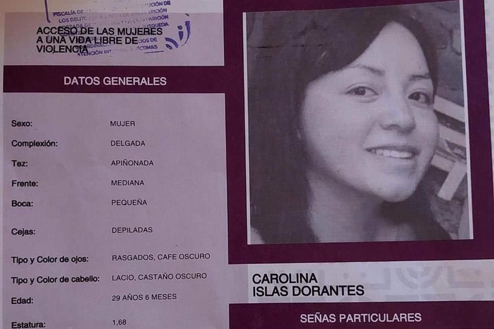 Carolina salió de su casa en el sur de la Ciudad el 27 de enero.  