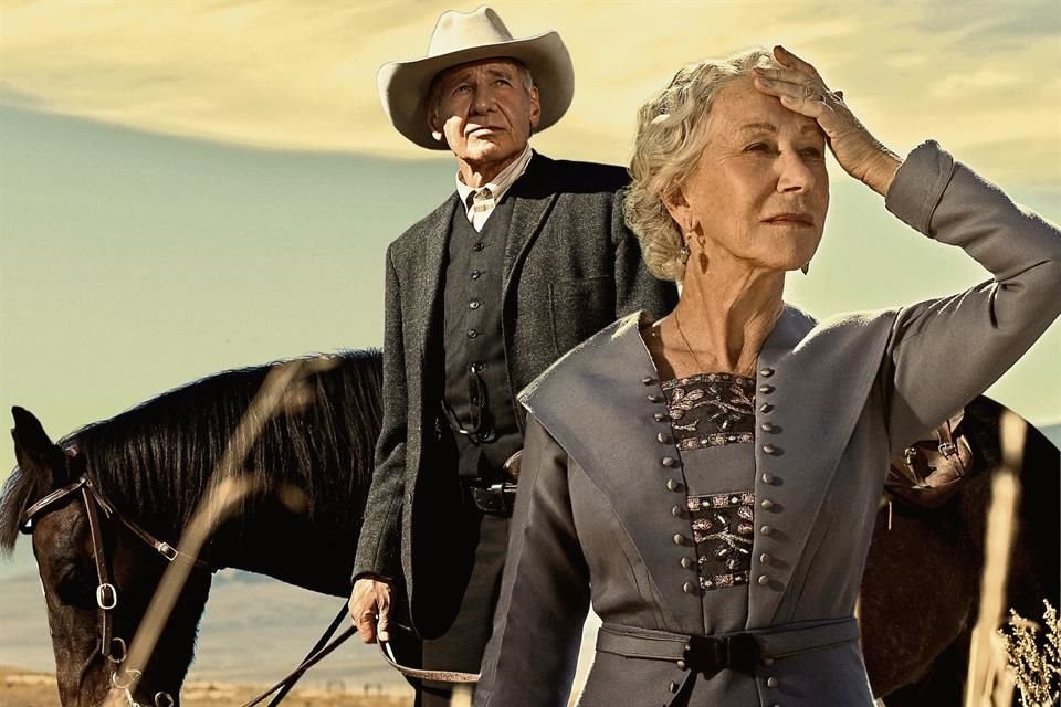 La actriz Helen Mirren aceptó sumarse a franquicia de 'Yellowstone', '1923', incluso sin guion de por medio; actúa con Harrison Ford.