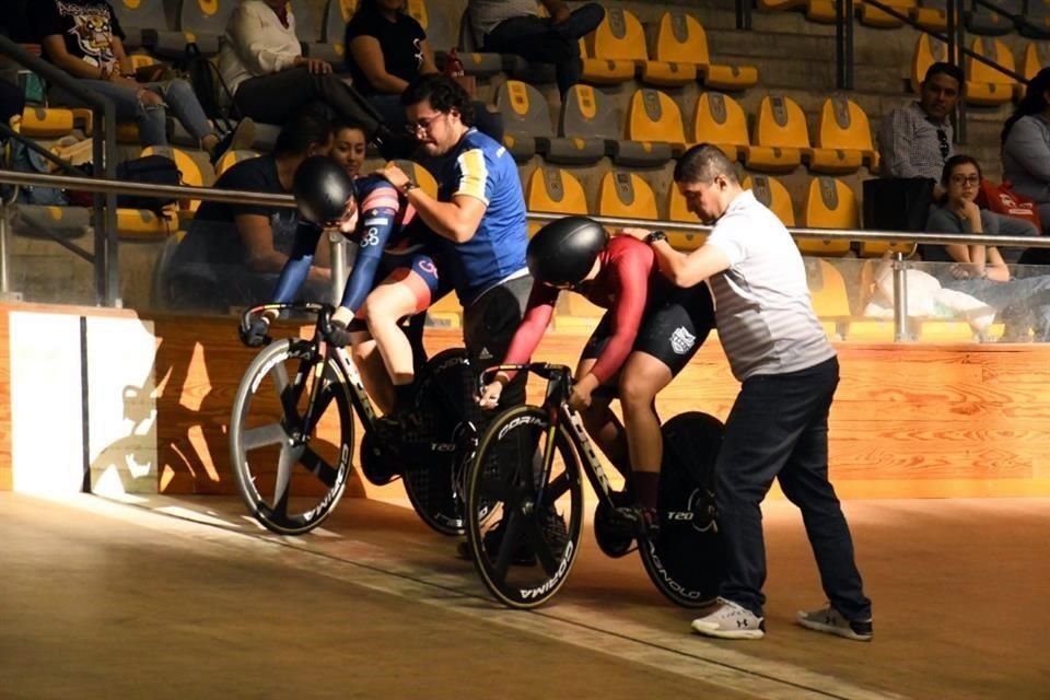 Luz Daniela Gaxiola y Jessica Salazar no dejaron espacio para sorpresas en el Campeonato Nacional de Ciclismo de Pista.