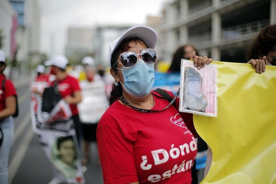 La marcha se realizó, como cada año, en el marco de la Semana Internacional de las Personas Desaparecidas.