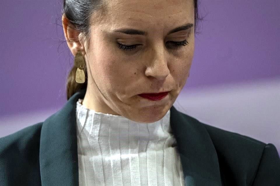 La ministra de Igualdad de España, Irene Montero, aseguró que es una ley que avanza con la agenda feminista.