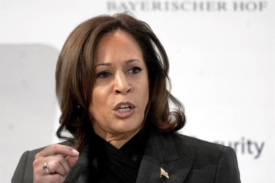 La vicepresidenta estadounidense Kamala Harris acusó a Rusia de cometer crímenes de lesa humanidad en Ucrania en la conferencia de seguridad de Munich.