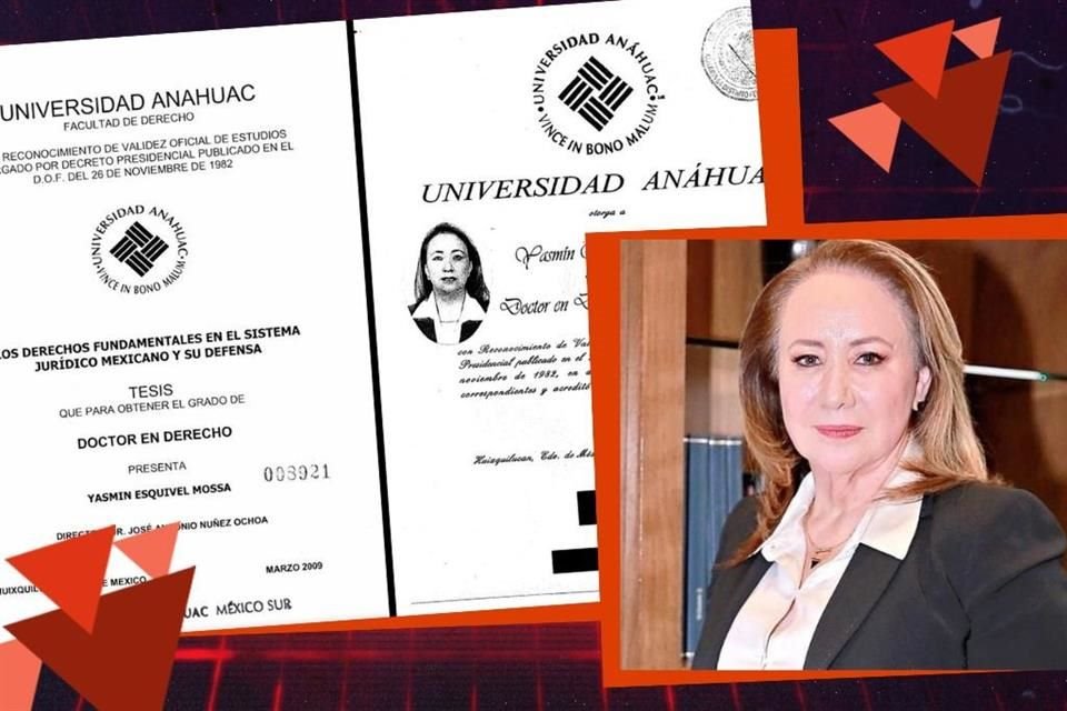 La Ministra Esquivel plagió su tesis de doctorado, según El País.