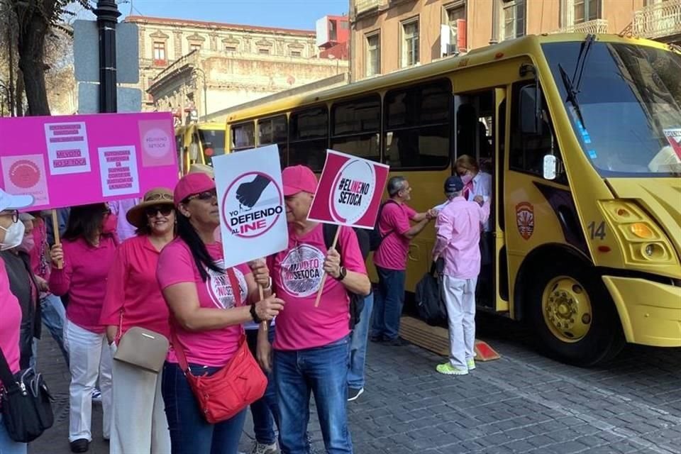 Llegada al Zócalo.