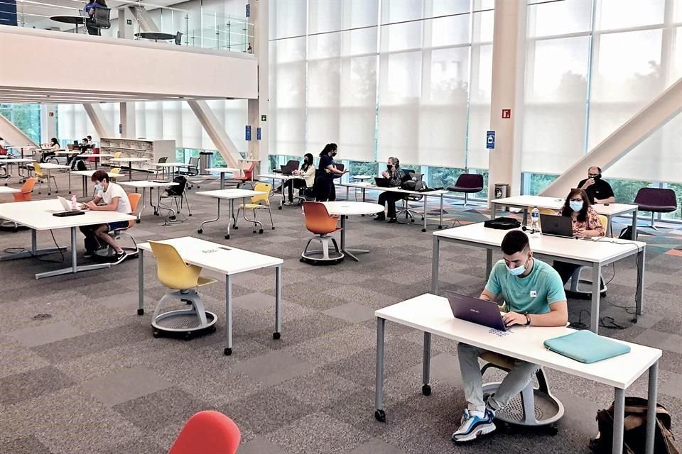 La Biblioteca del Tec es uno de los espacios reabiertos a la comunidad estudiantil.