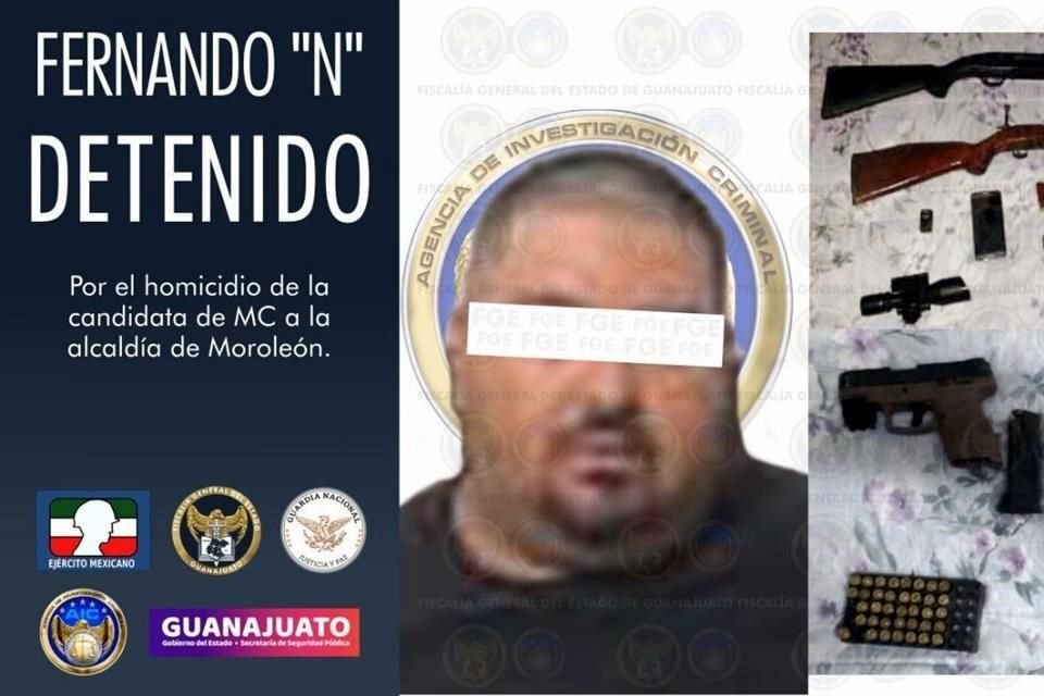 Familiares del presunto homicida de la candidata de MC por Moroleón afirmaron que él estaba en otro lugar cuando ocurrió el crimen.