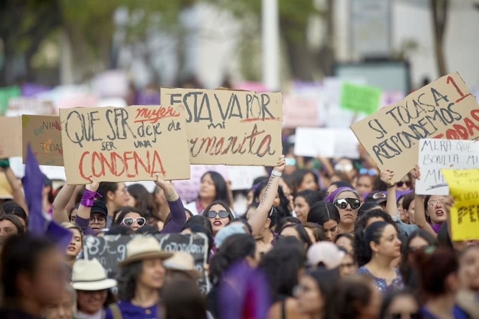 La marcha a propósito del Día de las Mujeres fue convocada por la Red Yo Voy 8 de Marzo.