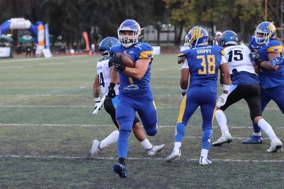 Los Reyes de Jalisco vencieron por 42-14 a Gallos Negros de Querétaro en el juego 1 de la Liga de Futbol Americano.