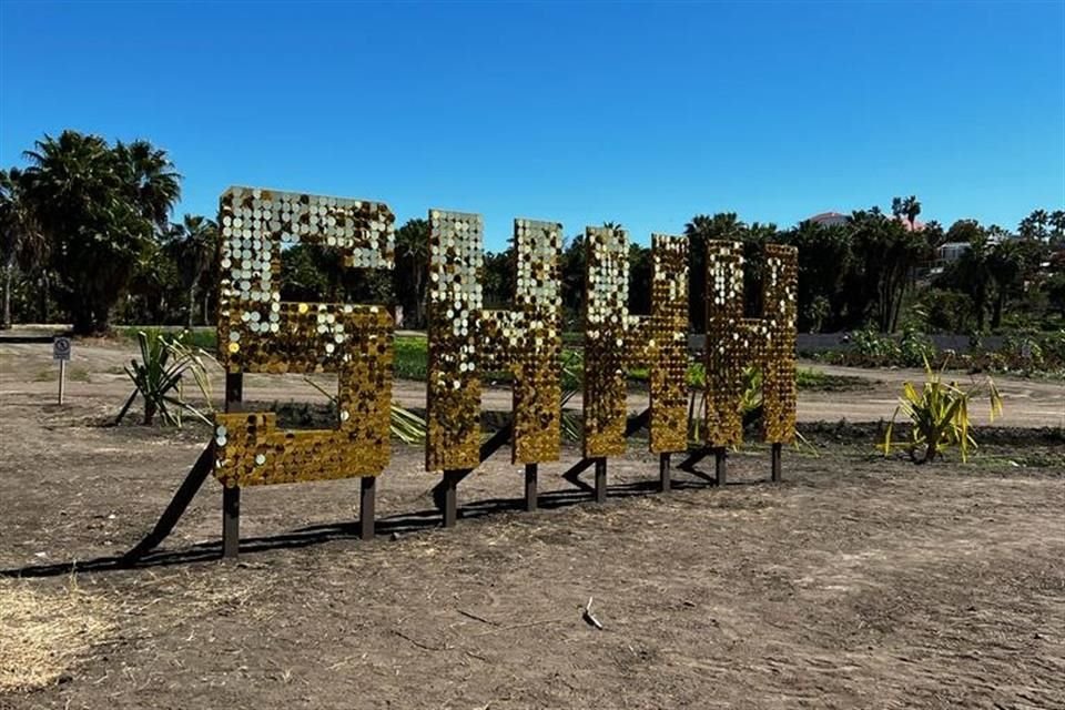 'SHHH', es la pieza de la artista Ana Teresa Fernández, quien desde hace años es una visitante asidua de la península.