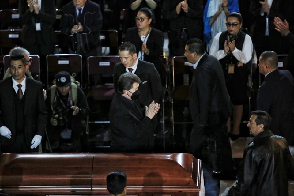 Realizan homenaje póstumo a Ignacio López Tarso en el Palacio de Bellas Artes.