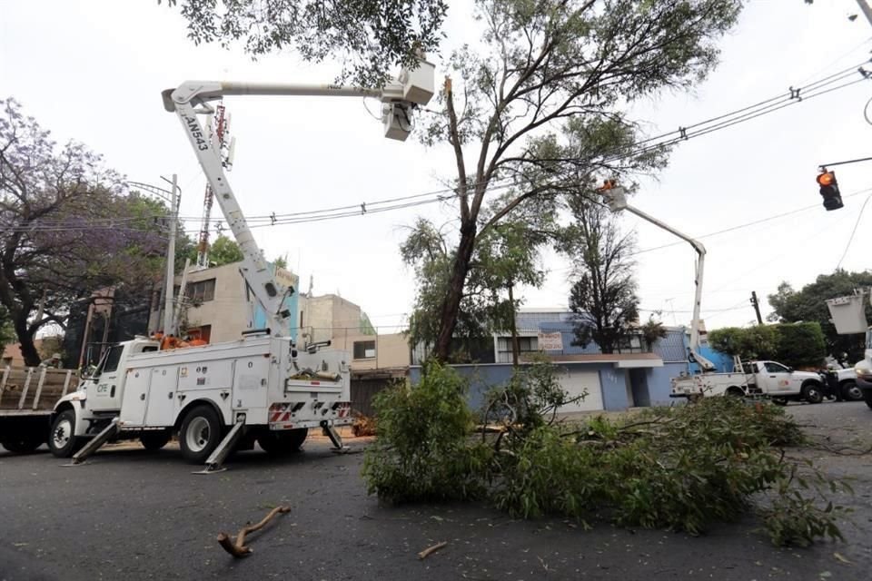 Los vientos de este lunes alcanzaron los 62.8 kilómetros por hora en Cuautepec, lugar con mayor racha; Reportan 15 árboles caídos.