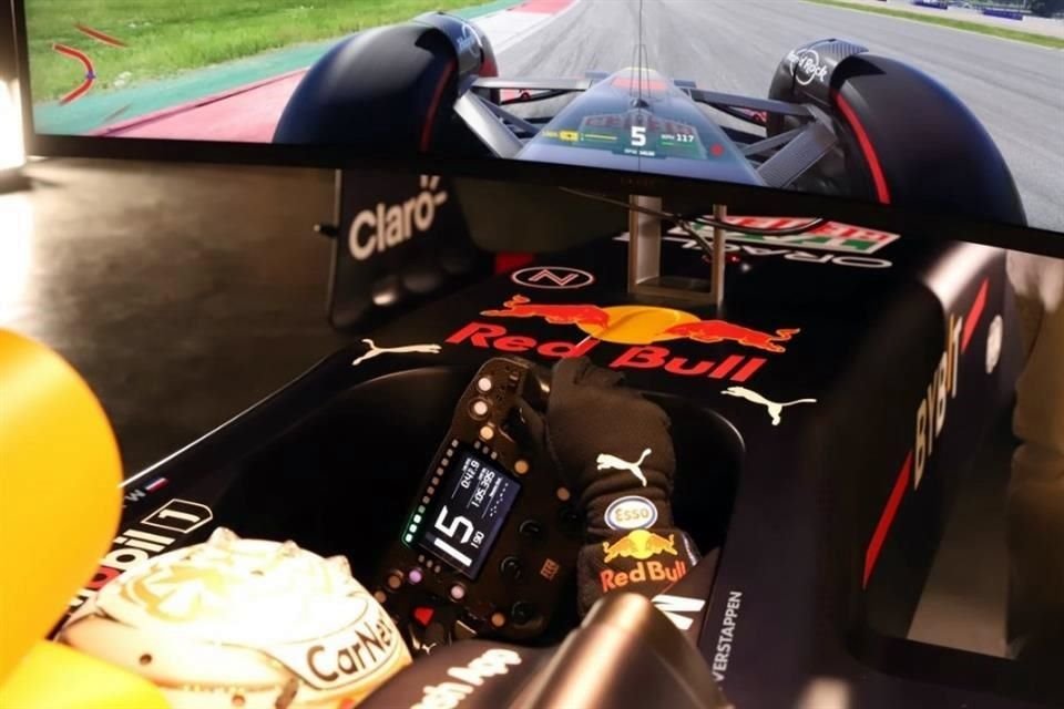 Red Bull lanzó a la venta un simulador basado en la cabina, nariz y alerón delantero del RB18.