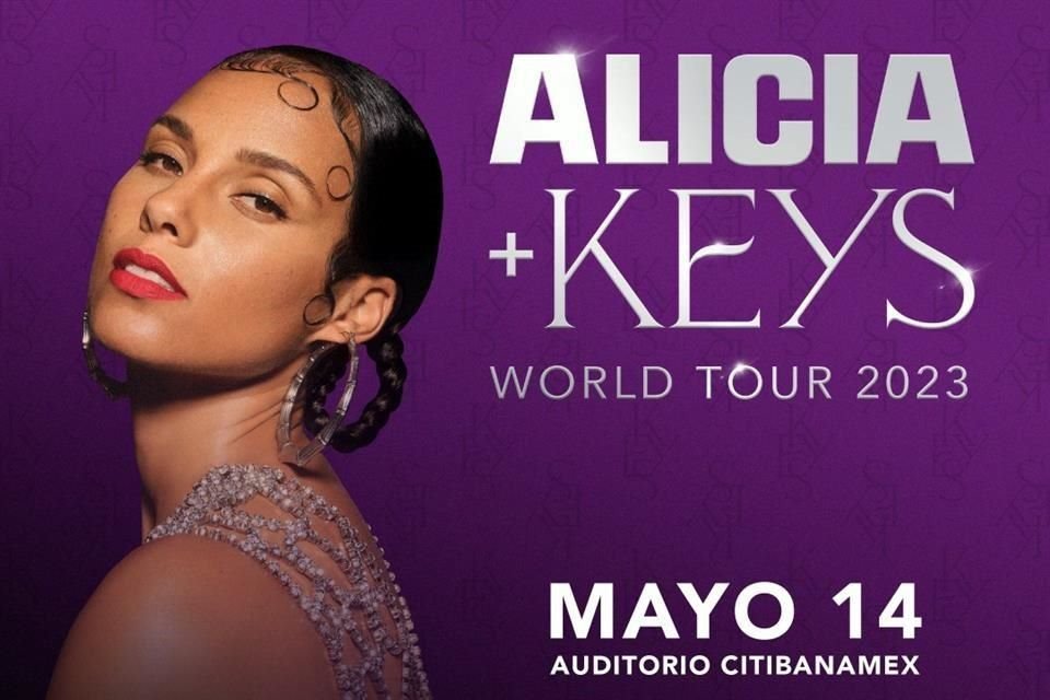 Alicia + Keys es la gira que trae al ícono de la música, ganadora de 15 Grammys por todo el mundo.