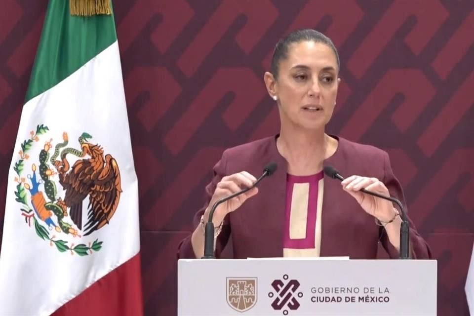 'Estas protestas no tienen sentido', dijo Sheinbaum durante su conferencia de prensa.