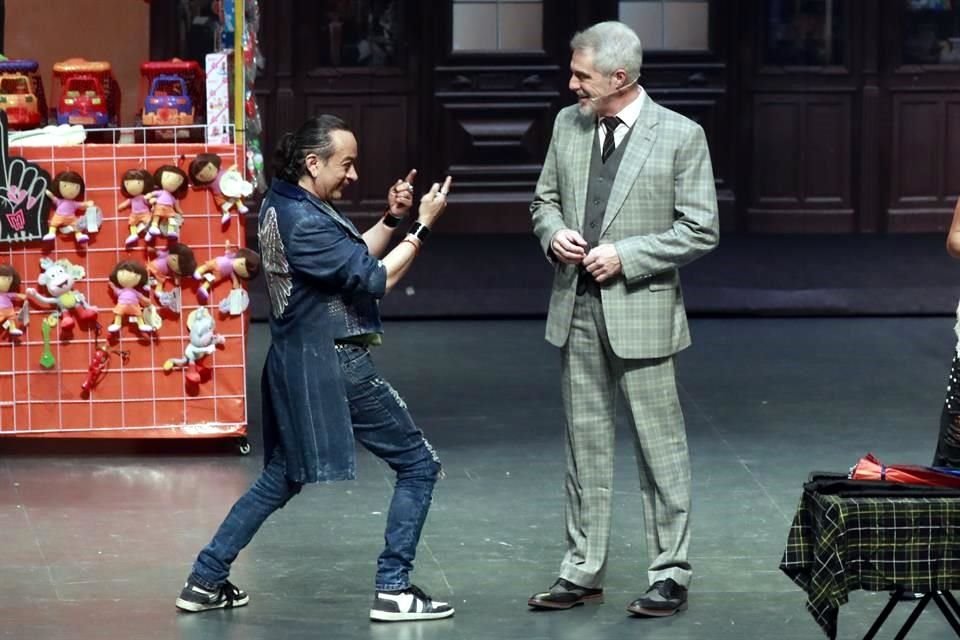 Germán Ortega (izq.) y Lisardo participan en el espectáculo.