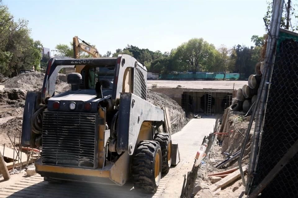 Ayuntamiento de GDL dice que no tiene conocimiento de la clausura que realizó la Profepa a la obra que se realiza en el Parque San Rafael.