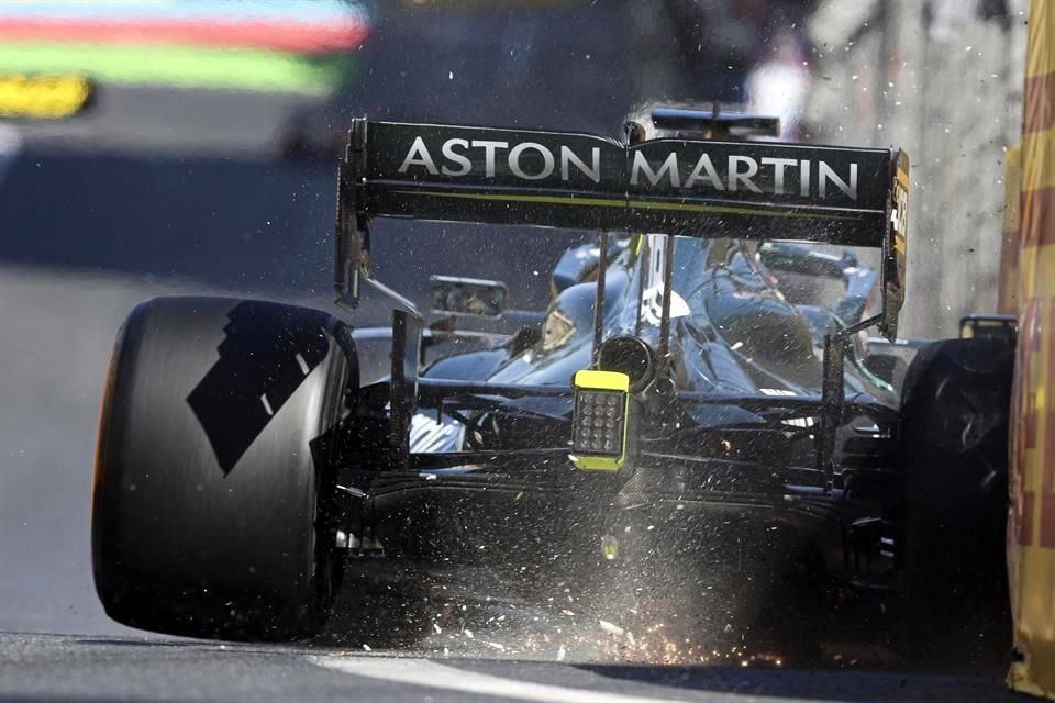 Lance Stroll también tuvo un sábado complicado.
