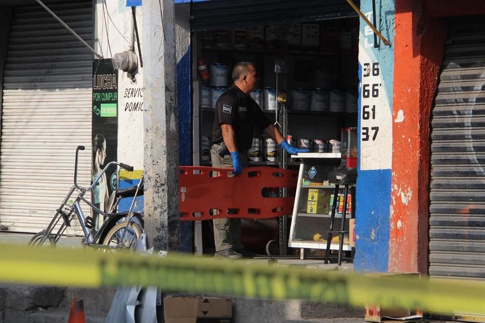 Los hechos ocurrieron en una tienda de pinturas ubicada en la Calle Capulín, entre las Calles Almendra y Collas Huerta.