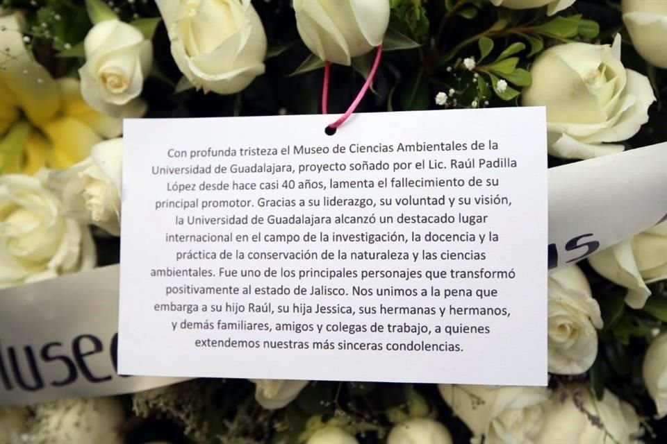 Corona a nombre del Museo de Ciencias Ambientales, cuyo recorte presupuestal desató pugnas entre el Gobierno del estado y la UdeG.