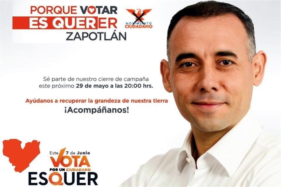 Propaganda reciclada. La frase no es nueva, pues Alberto Esquer la usó de manera oficial durante su campaña electoral en 2015 por la Alcaldía de Zapotlán el Grande.