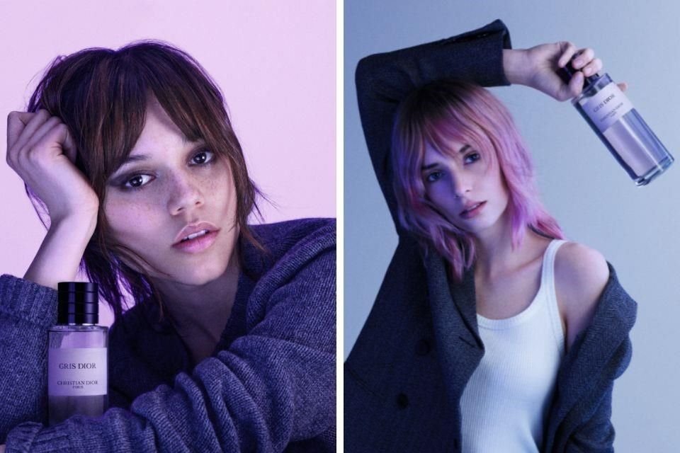 Las actrices Jenna Ortega y Maya Hawke lideran la nueva campaña 'Gris Dior', que es una nueva colección de fragancias de la firma francesa.