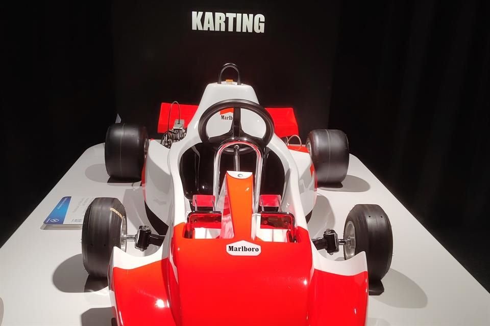 El kart que le construyó el padre de Fernando es una pieza muy significativa del museo.