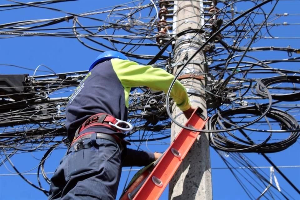 Hasta el momento se han retirado 208 toneladas de cable.