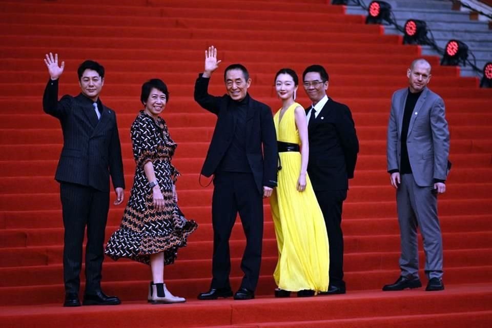 El jurado del festival Internacional de Cine de Beijing inauguró el evento.