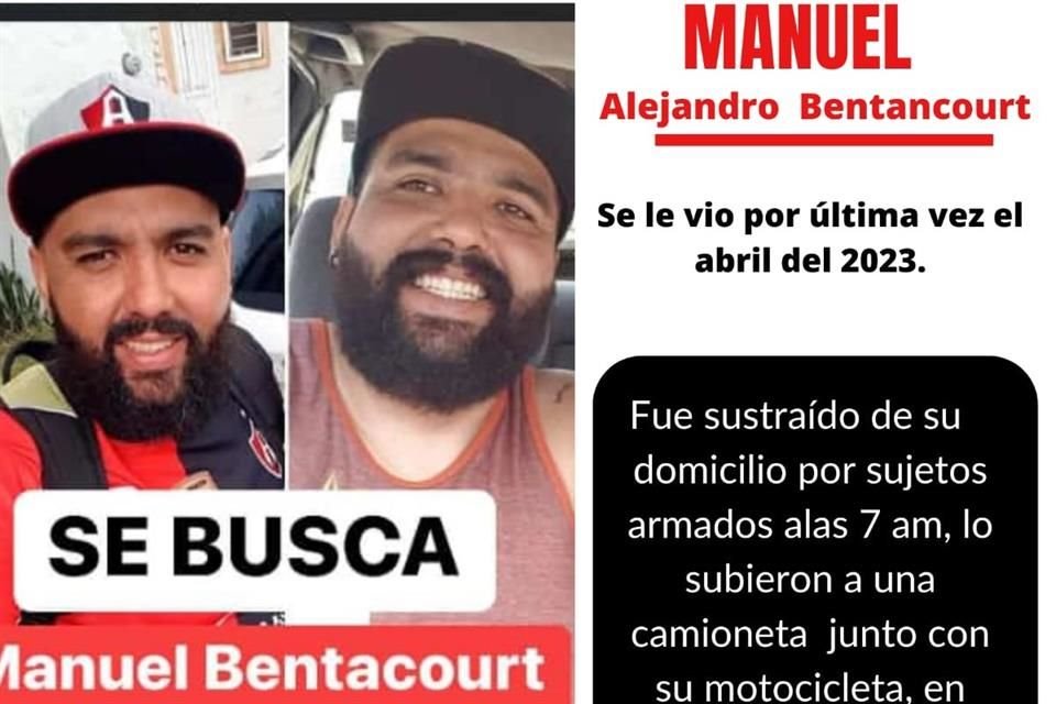 Manuel Alejandro Betancourt fue sustraído de su casa, en Fraccionamiento Las Villas, en Tlajomulco.