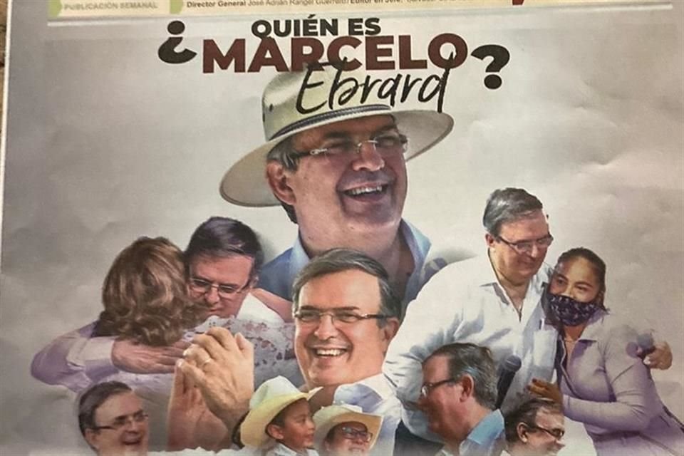 Un periódico que se repartió invitaba a conocer quién era Marcelo Ebrard.