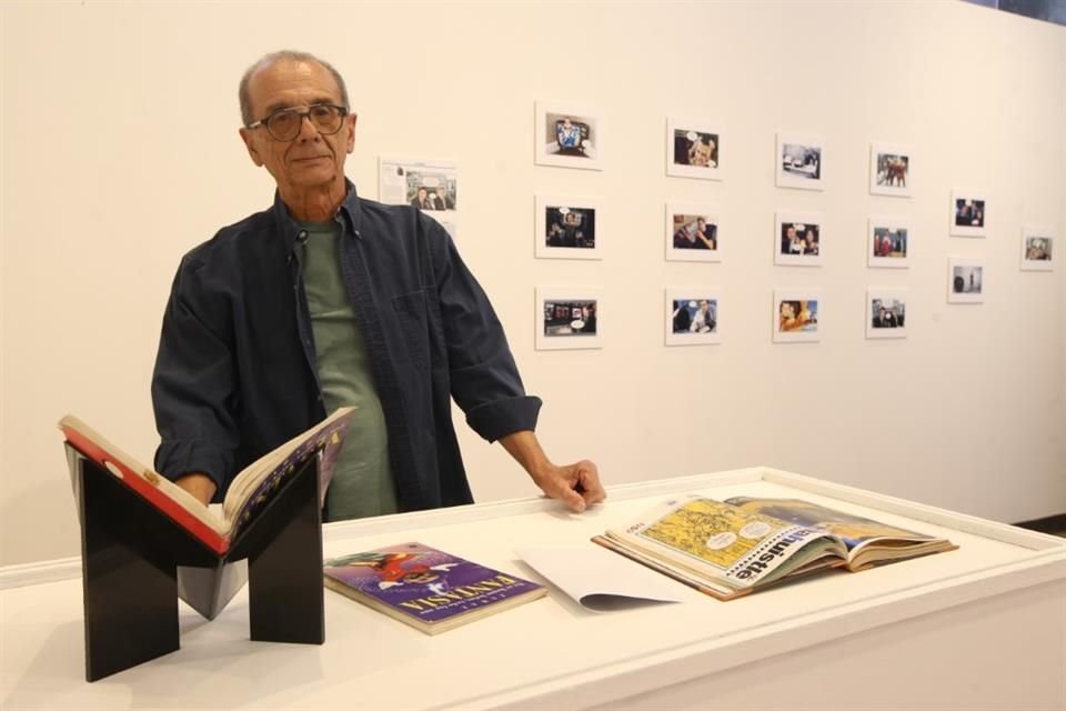 José Antonio Baz 'Jabaz', cartonista político, presenta la exposición 'El país del nunca Jabaz. De Salinas a López Obrador'.