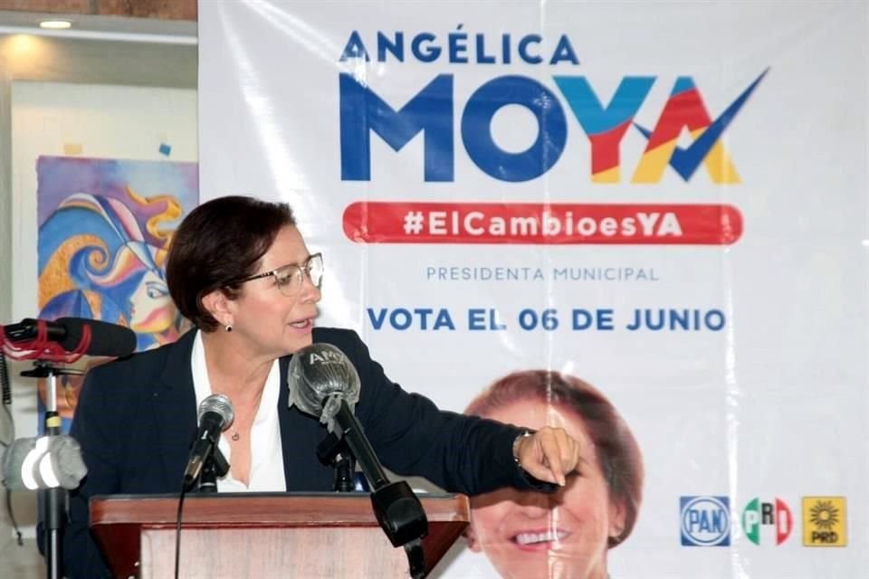 Angélica Moya escribió que los resultados preliminares le favorecían sobre sus adversarios políticos, en Naucalpan.