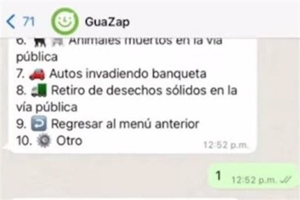 En febrero de 2022 comenzó a entrar en funciones el GuaZap para agilizar reportes ciudadanos.