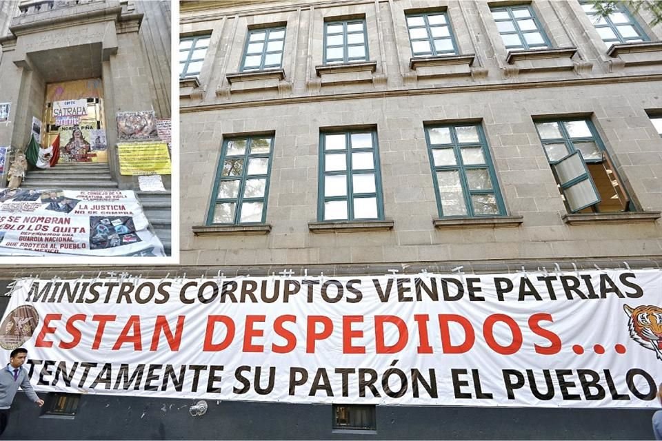 El plantón ciudadano frente a la Corte será reforzado y para el fin de semana apretarán protestas contra Ministros.