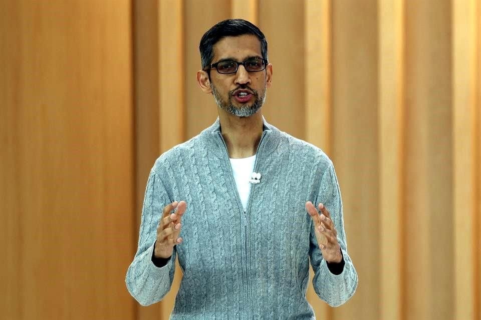 Sundar Pichai, CEO de Alphabet, presente en la conferencia de desarrolladores de Google.