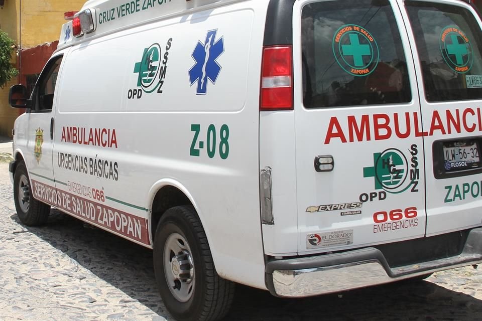 El accidente ocurrió en un domicilio de la Colonia Tabachines, en Zapopan.