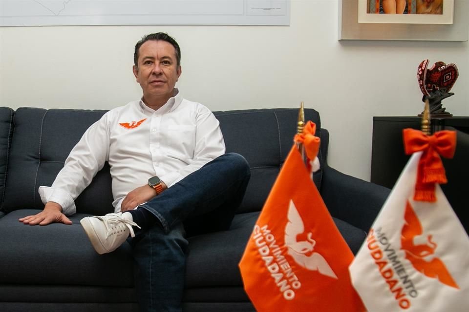 José Manuel Romo, Coordinador de MC, descarta que formen alianzas con otros partidos para las elecciones de 2024.
