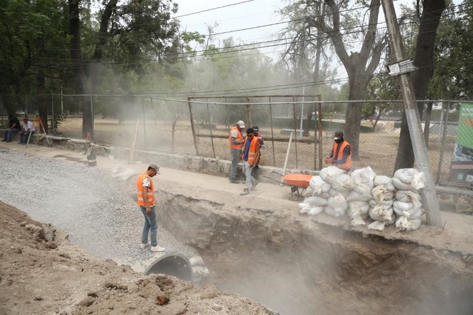 Vecinos del Parque San Rafael se han visto afectados por la obra y rechazan que se realice.