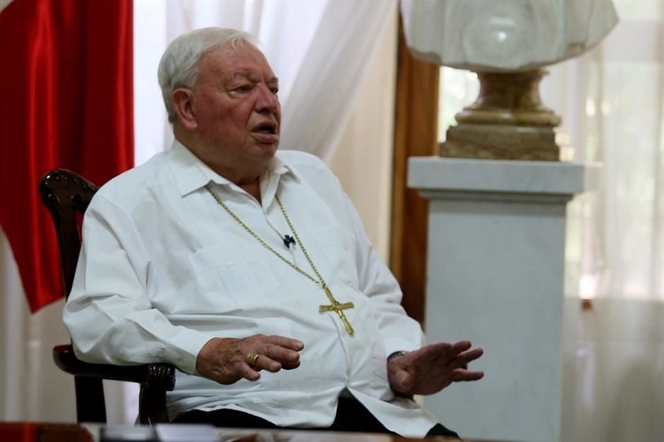 El Cardenal Emérito de Guadalajara, Juan Sandoval Iñiguez.