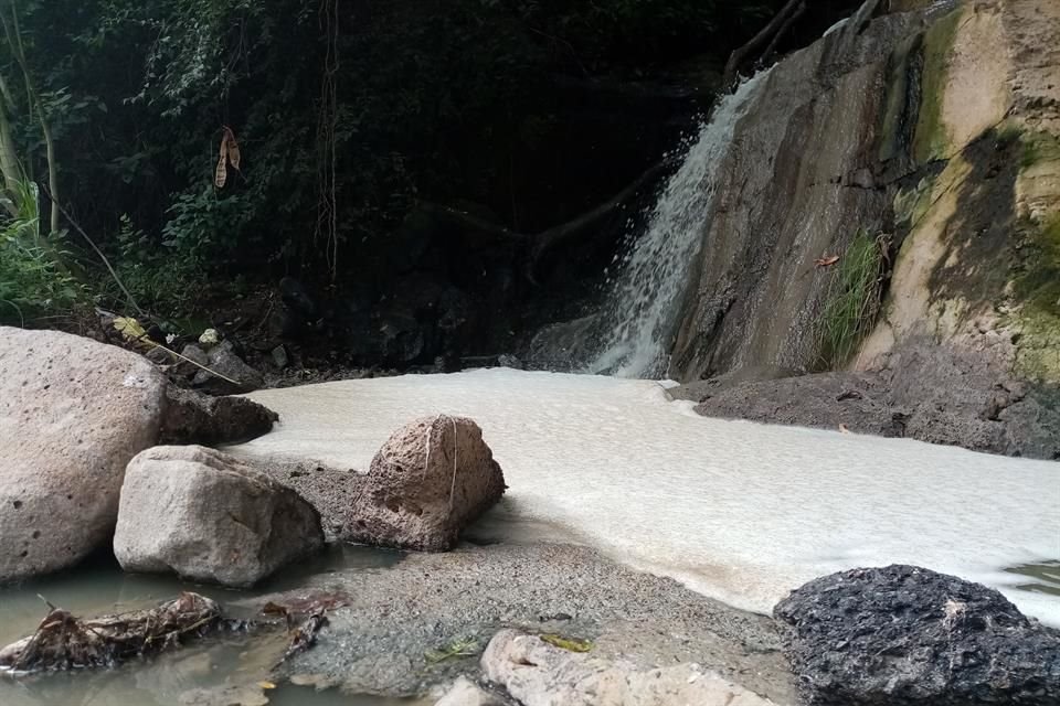 Activistas exigen regular el tratamiento de descargas de empresas al río.