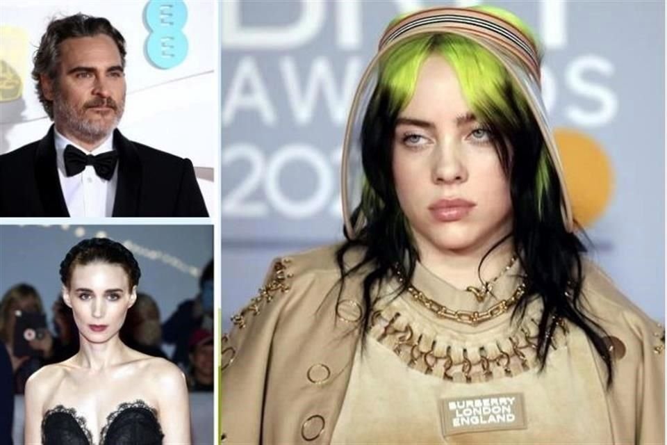 El actor Joaquin Phoenix, la actriz Rooney Mara y Billie Eilish distribuyeron hamburguesas veganas a jóvenes sin hogar, en Los Ángeles.