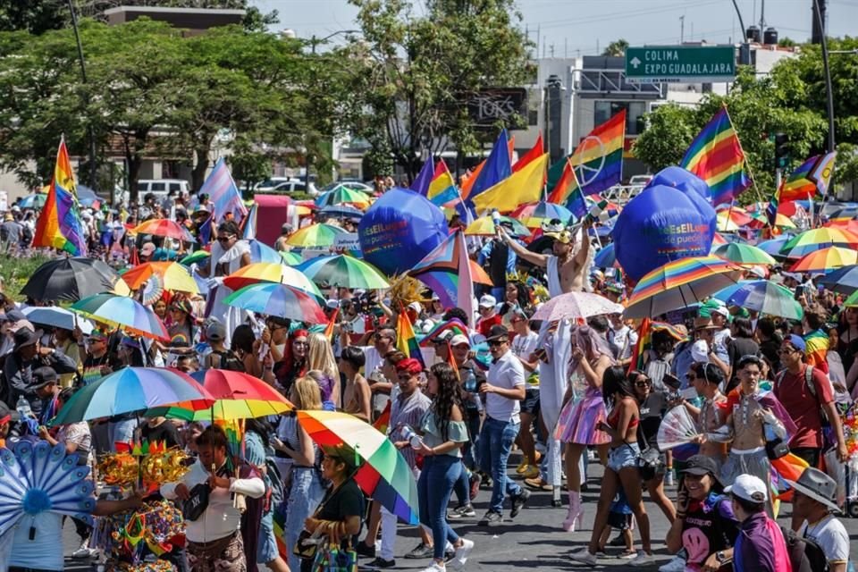 Protección Civil reportó que hubo alrededor de 20 mil asistentes durante la marcha por la diversidad.