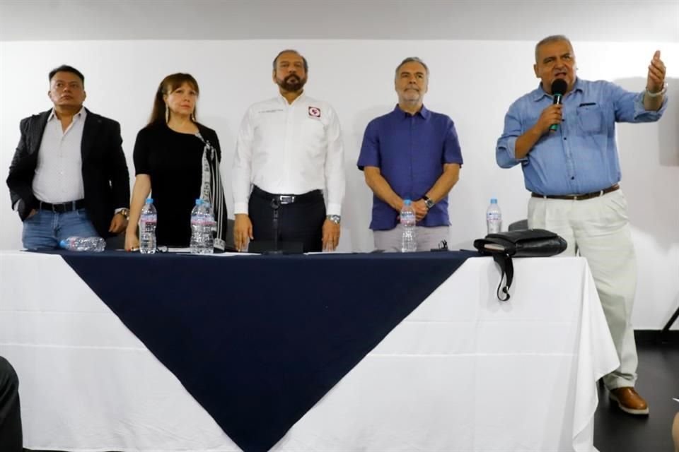 Primera reunión del Frente por la Cuarta Transformación en donde dieron a conocer los acuerdos políticos para participar en las elecciones del 2024.