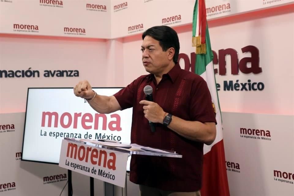 El presidente nacional de Morena, Mario Delgado.