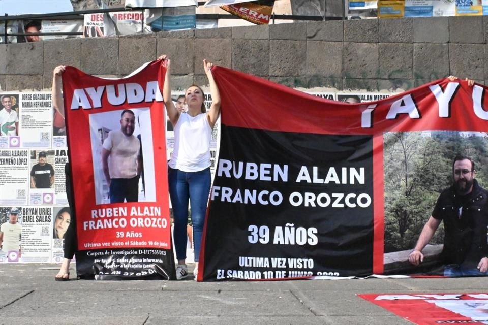 Allegados a Rubén Alain Franco se han manifestado todos los días.