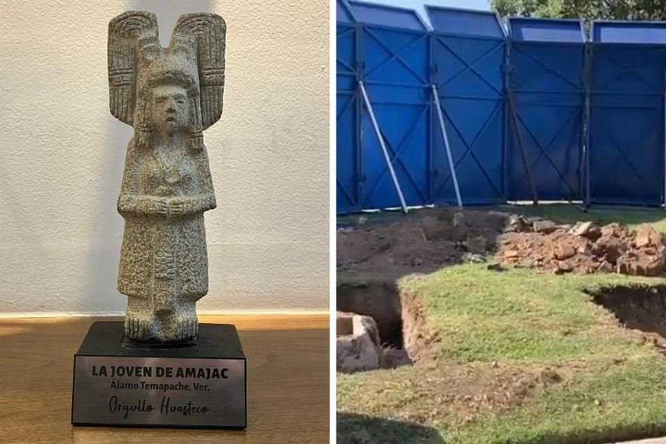 La réplica de la Joven de Amajac se colocará en agosto frente a la Glorieta de las Mujeres que Luchan; el monumento feminista se mantendrá tal cual.